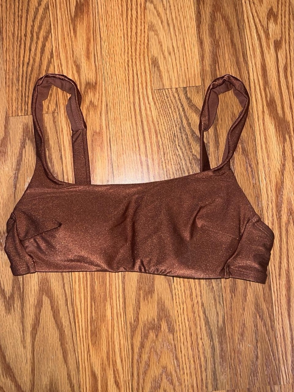 Shade & Shore Brown bikini top size xs